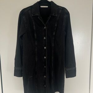 Abercrombie & Fitch Black Denim Mini Dress